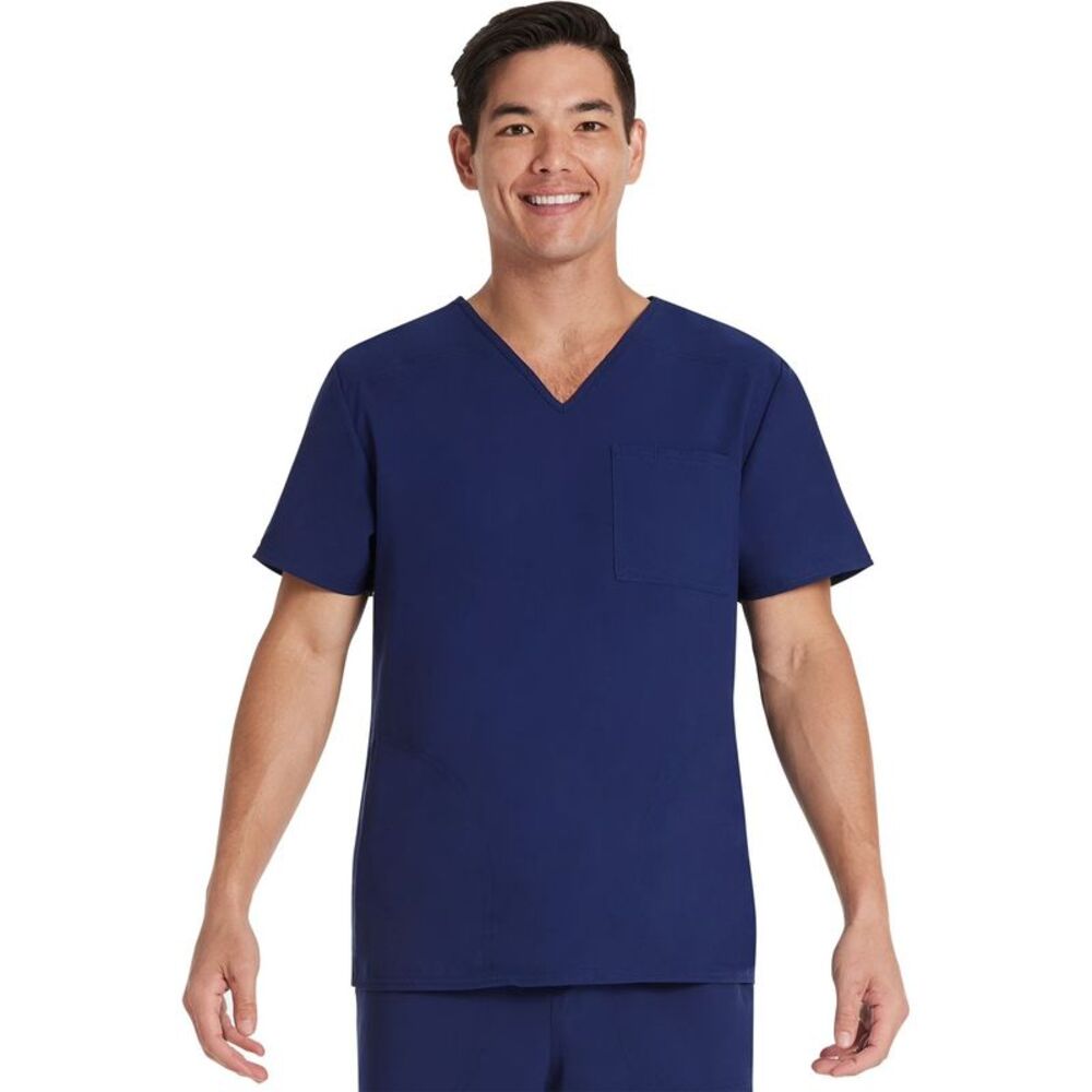 SCRUBSTAR Mens Unisex, Chest Pocket Scrubs Top, NWT